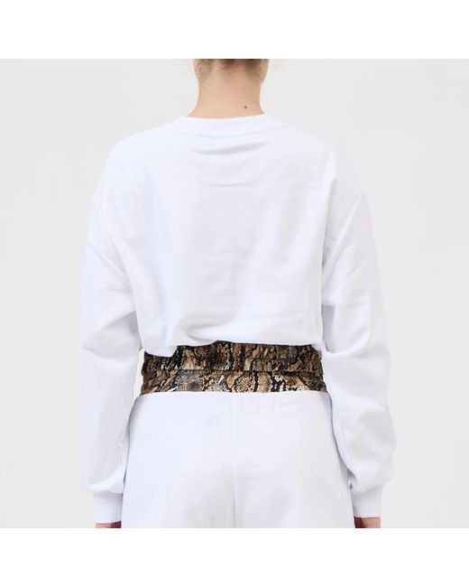 Just Cavalli White Sweatshirts
