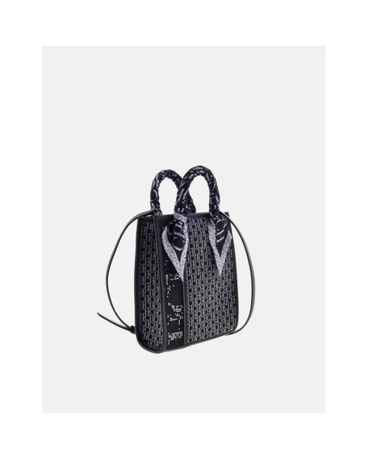 Carolina Herrera Blue Tote Bags