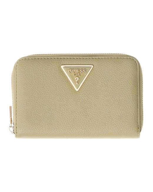 Guess Accessoires ,Groen ,Laurel Ii Slg Petite Wallet in het Natural