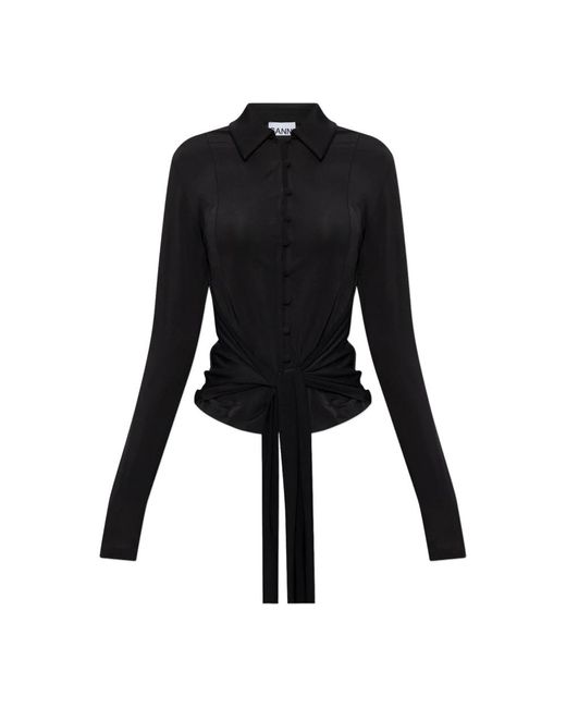 Cardigans Ganni de color Black