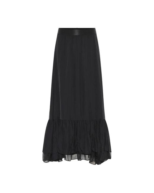 Maxi Skirts Bruuns Bazaar de color Black