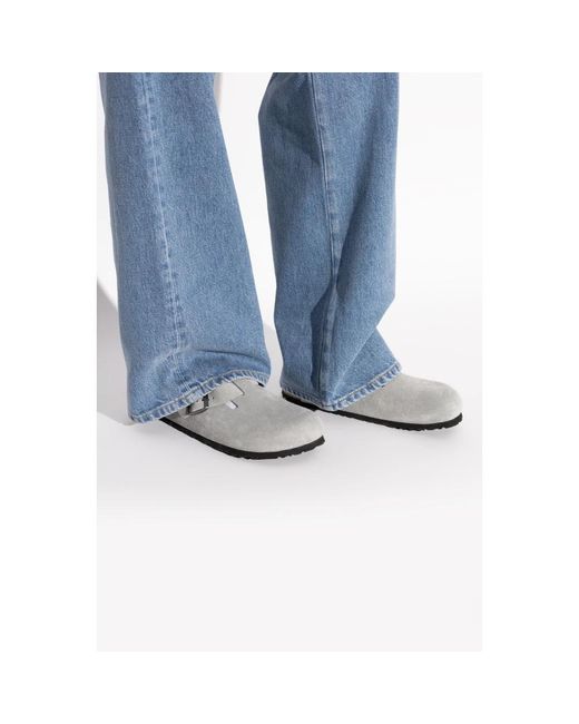 Birkenstock Gray Mules