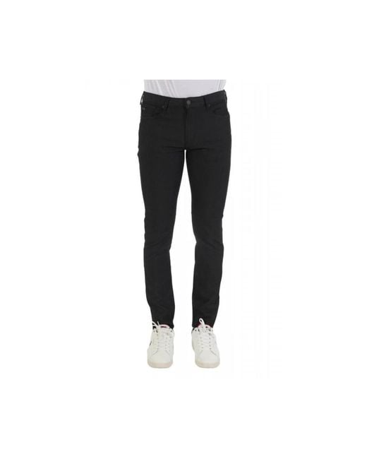 Emporio Armani Black Slim Fit Jeans for men