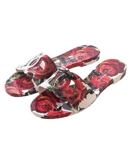 Dolce & Gabbana Red Sliders