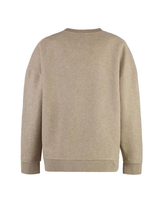 Max Mara Gray Round-Neck Knitwear