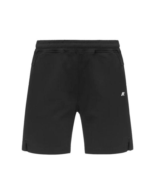 K-Way Black Casual Shorts for men