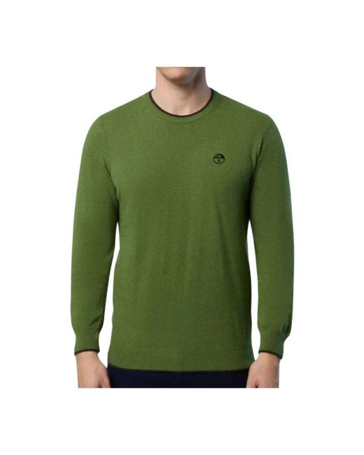 North Sails Green Round-Neck Knitwear for men