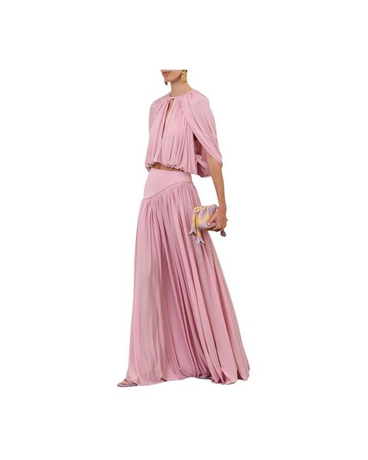 Zimmermann Pink Maxi Skirts