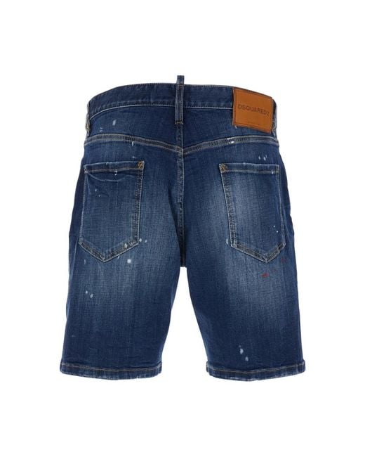 DSquared² Blue Denim Shorts for men