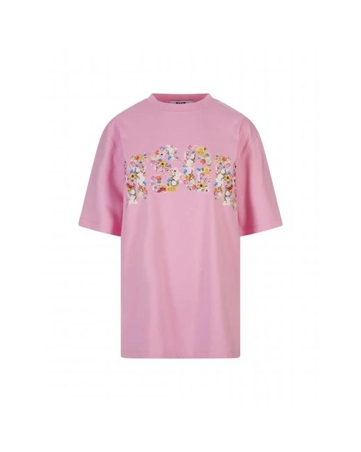 Tops > t-shirts MSGM en coloris Pink