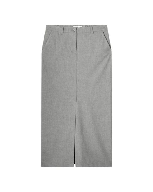 Summum Gray Maxi Skirts