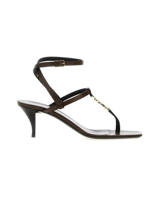 Saint Laurent Black High Heel Sandals