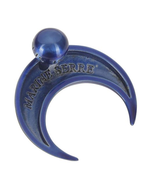 MARINE SERRE Blue Earrings