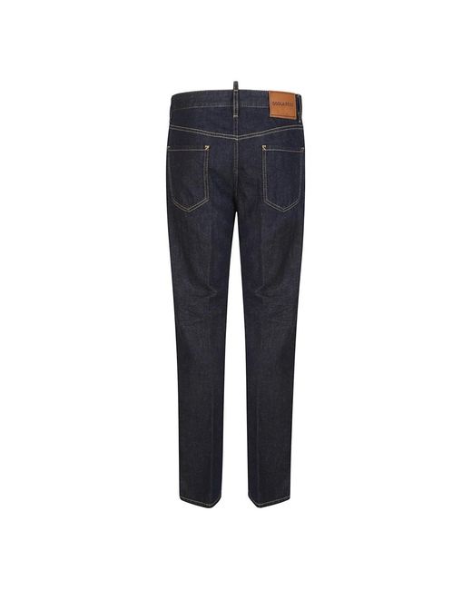DSquared² Jeans ,Blauw ,Leer 642 Jeans in het Blue voor heren