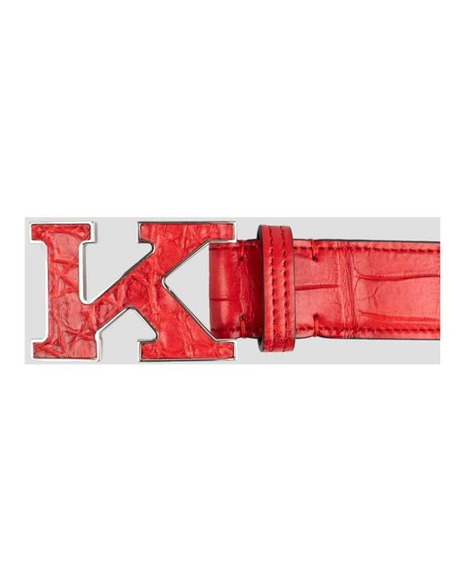 Kiton Red Belts for men