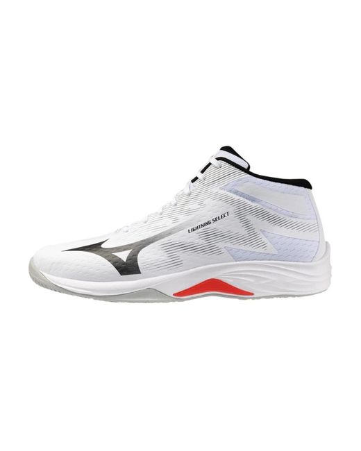 Mizuno Lightning Select Mid in het White voor heren