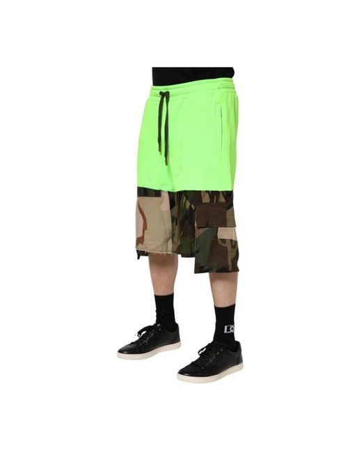 Dolce & Gabbana Green Casual Shorts for men