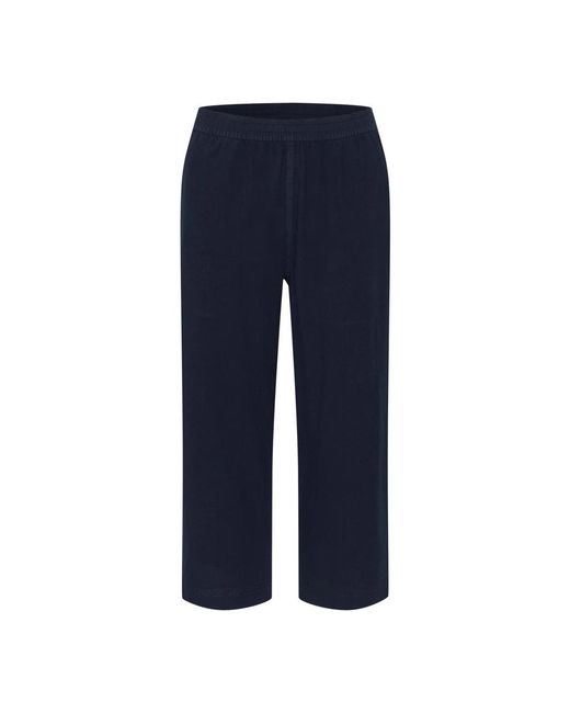 Wide Trousers Kaffe de color Blue