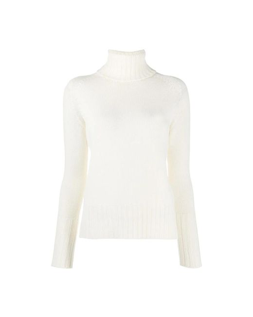 Drumohr White Turtlenecks