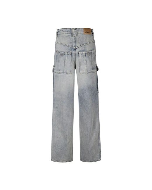 Isabel Marant Gray Wide Jeans