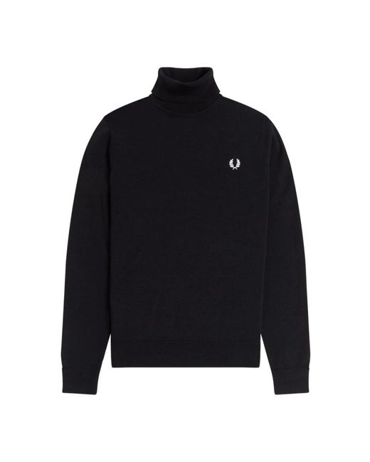 Fred Perry Turtleneck Trui in het Blue voor heren