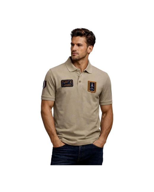 Aeronautica Militare Green Polo Shirts for men