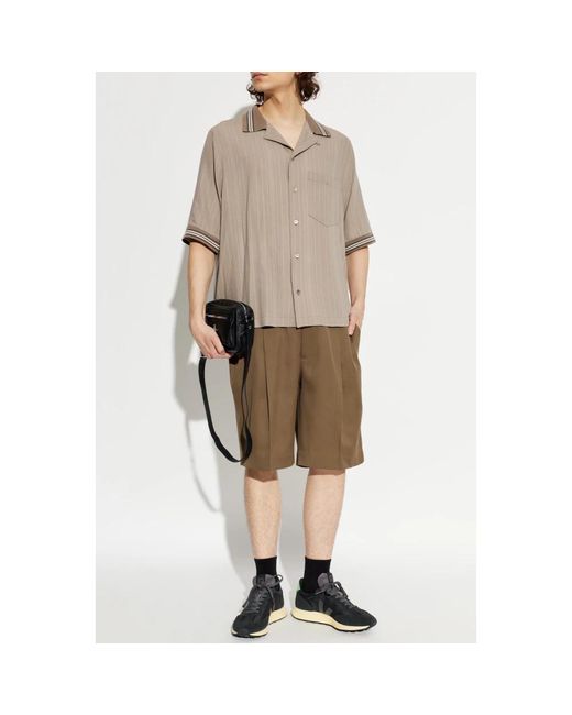Golden Goose Deluxe Brand Natural Short Sleeve Shirts for men
