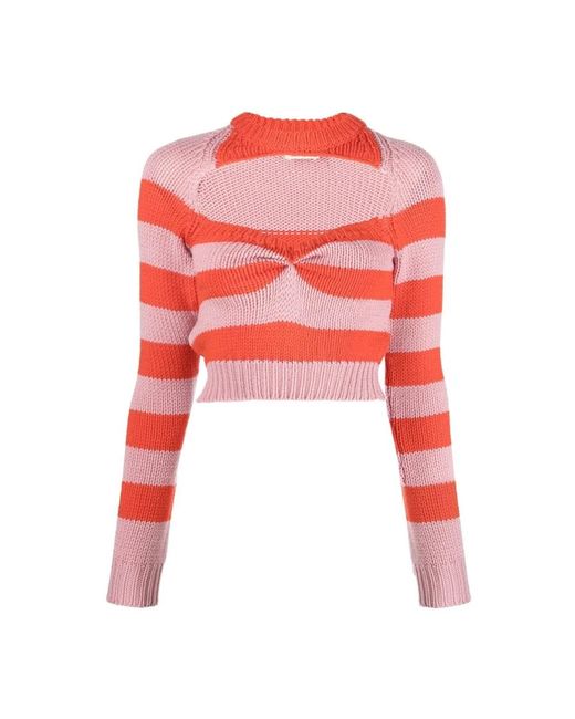 Marni Red Round-Neck Knitwear