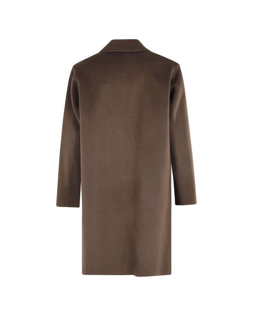 Amaranto Brown Single-Breasted Coats for men