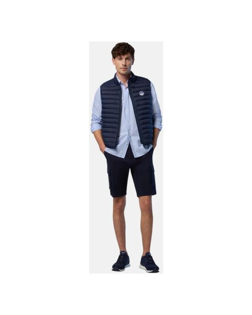 North Sails Blue Waistcoats for men