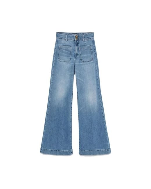 Seafarer Blauwe Denim Jeans Met Knopen Aan De Voorkant in het Blue