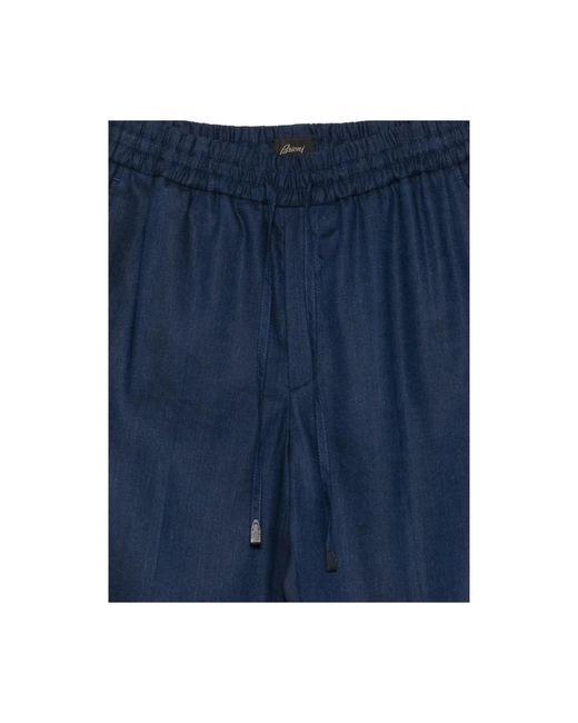 Brioni Blue Tailored Trousers for men