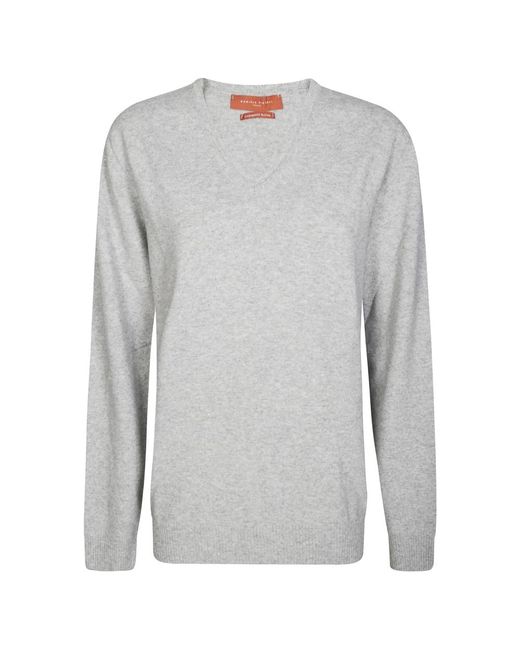 Daniele Fiesoli V-Neck Knitwear in het Gray voor heren