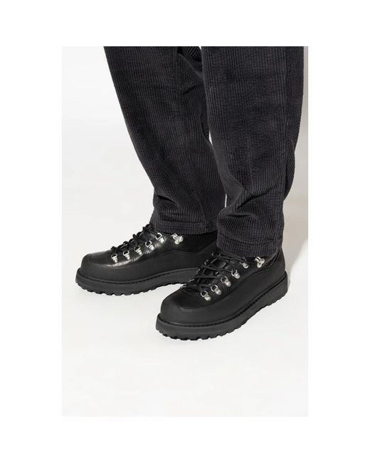 Diemme Black Lace-Up Boots for men