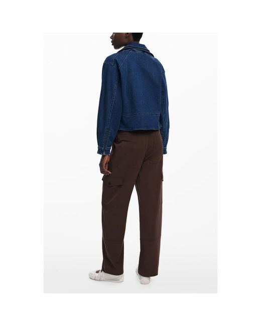 Desigual Black Straight Trousers