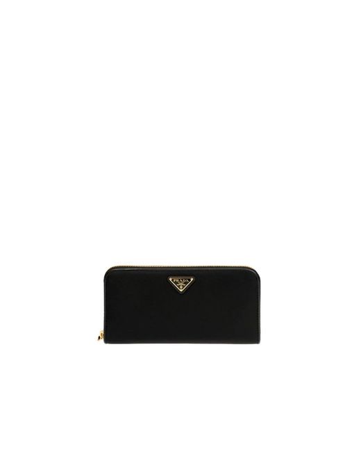 Prada Black Nylon Logo Wallet