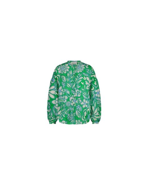 Blusa oversize verde streisand di FABIENNE CHAPOT in Green