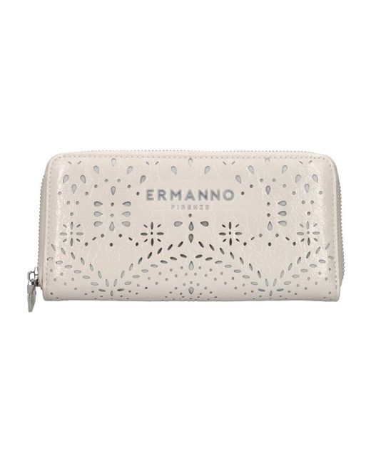 Ermanno Scervino Natural Kunstleder-Portemonnaie