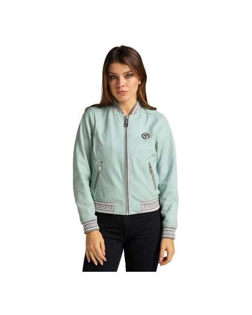 carlo colucci Blue Colton-L Lederblouson