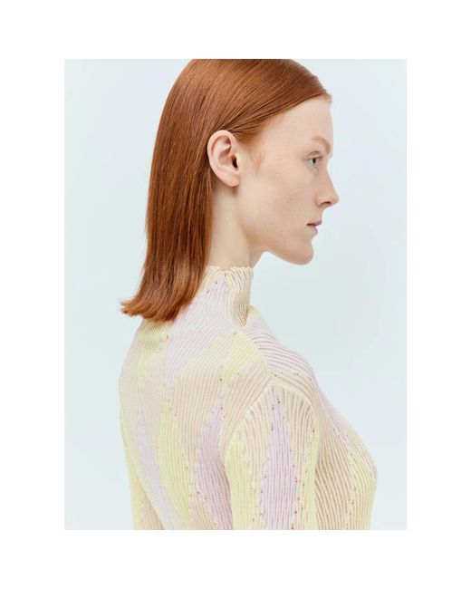 Burberry Truien & Vesten ,Veelkleurig ,Katoen Argyle High-Neck Trui in het White