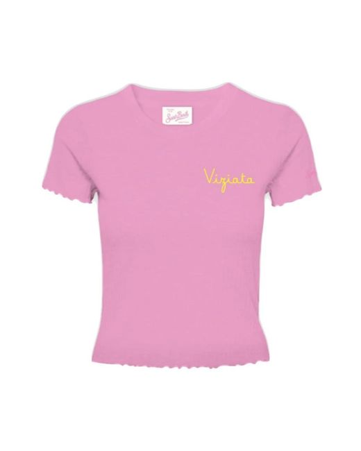 T-Shirts Mc2 Saint Barth de color Pink