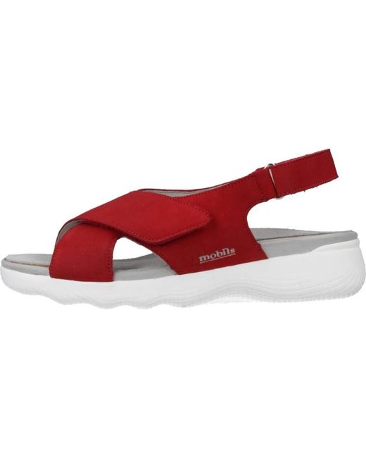 Flat Sandals di Mephisto in Red