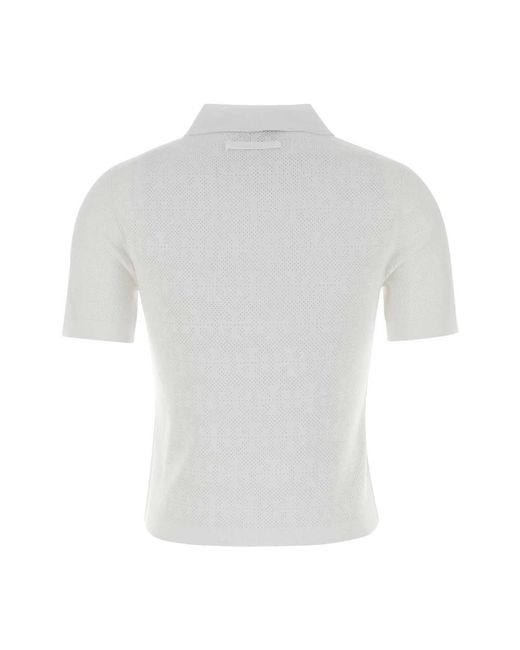 Tory Burch White Polo Shirts
