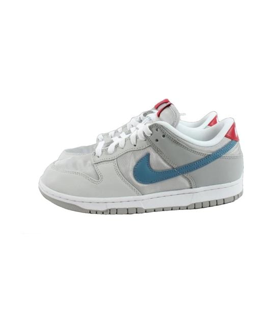 Nike Grijze Sneakers Voor Dunk Low in het Blue