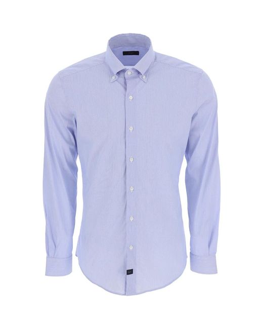 Fay Blue Casual Shirts for men