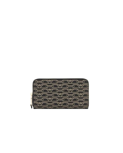 Emporio Armani Gray Große array brieftasche