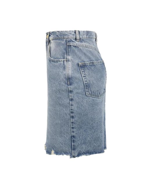 CYCLE Rokken ,Blauw ,Denim Blauwe Fietsrok in het Blue