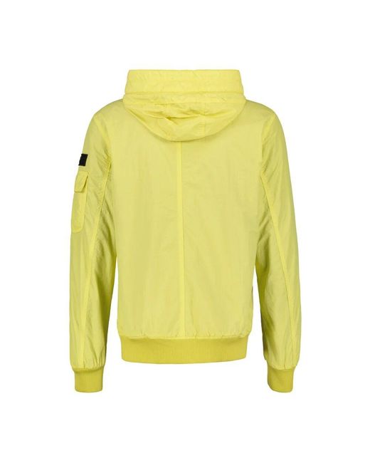 Lerros Kapuzen-Übergangsblouson Mit Mesh-Einsatz in Yellow für Herren