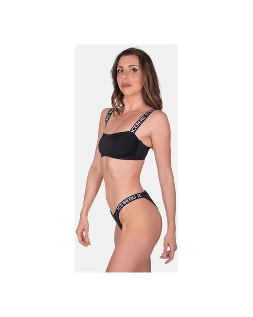 Iceberg Badmode ,Zwart ,Polyester Elegante Sport Badmode in het Black