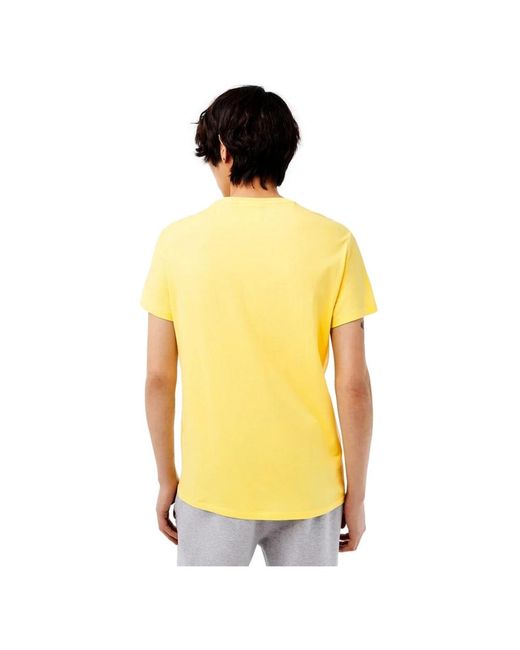 Tops > t-shirts Lacoste pour homme en coloris Yellow